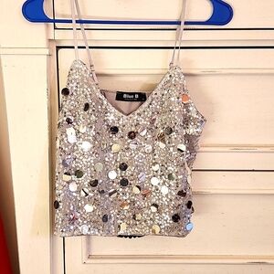 Sequin party top